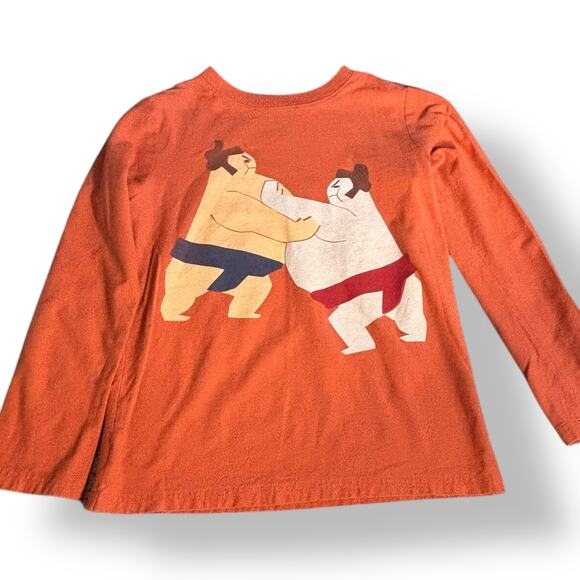 Tea Collection Kids Long Sleeve Graphic Tees Sumo Wrestler Panther Bundle 10 - Picture 4 of 6